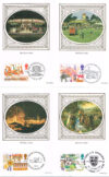 1983 British Fairs Ltd Ed BPC6 Benham silk postcard set refE13