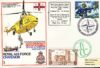 1972 RAF Chivenor Emergency Rescue Scramble Helicopter flown LUNDY stamp cover RNLI BFPO 1319 refF134