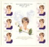 AZERBAIJAN 6X400M 1998 Princess Diana MS stamp sheet refDA154