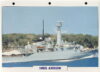 HMS ARROW 1974 guided missile frigate Navy Ship Photo Info Card refA2