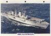 HMS ILLUSTRIOUS 1978 support Aircraft Carrier Navy Ship Photo Info Card refA4