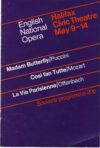 1977 English National Opera Vintage HALIFAX Civic Theatre Programme ref101687