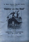1985 OSWALDTWISTLE Theatre programme Fiddler on the Roof TOWN HALL ref0064 A1