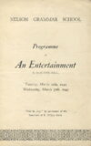 RARE 1949 Nelson Grammar School Programme of An Entertainment in the School Hall ref0066 A1