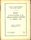 April 1946 AGM Report Railway Observer Supplement No.4 ref101589