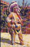 FRANK MERRICK Long Plains Reserve Chief Manitoba Indian Handicrafts Old Postcard refP9 Born in 1885 South Portage la Prairie Native Indian wearing Traditional Costume. 'He was Chief for 16 years and it now (at the time of this photography) an Honarary Chief' Pre-owned unused condition.