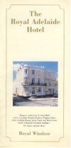 The Royal Adelaide Hotel ROYAL WINDSOR vintage brochure ref102409 A1