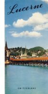 Lucerne Switzerland vintage TOURIST fold out brochure / map ref102458