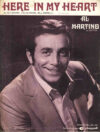 Here in my heart Al Martino vintage sheet music Pat Genaro Lou Levinson Bill Borrelli refS1-3027