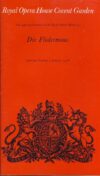 Die Fledermaus 7 Jan 1978 Programme Royal Opera House Covent Garden C310