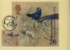 CHARLES DARWIN theory Black Bird Postcard special hand stamp postmark LONDON SW7 refE108