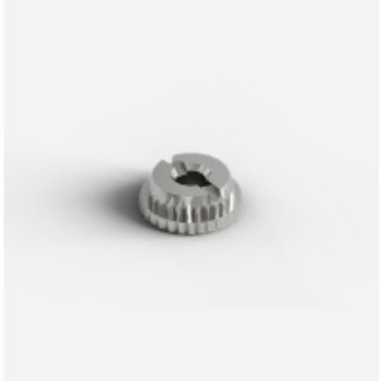 A locking nut for use with the cordless Gtech Multi Tool. This knurled locking nut is used to fasten accessories to the Multi Tool. Buy online with Gtech.