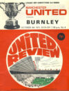 6 Oct 1971 Manchester Utd vs BURNLEY United Review Official Programme ref100028