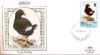 1989 GOUGH MOORHEN Birds stamp Benham sm silk cover ref104