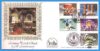 1983 Christmas Stamps FDC signed WORGAN Lyminge Parish Church BENHAM BOCS(2)23 rcd41