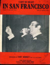 I LEFT MY HEART IN SAN FRANCISCO vintage sheet music TONY BENNETT refS2-22