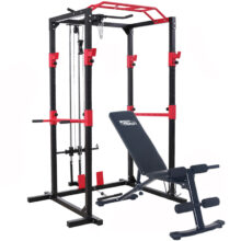BodyTrain BodyTrain Professional Power Rack with Cable System & Foldable Adjustable Weight Bench Package Review & Compare on 4utoday